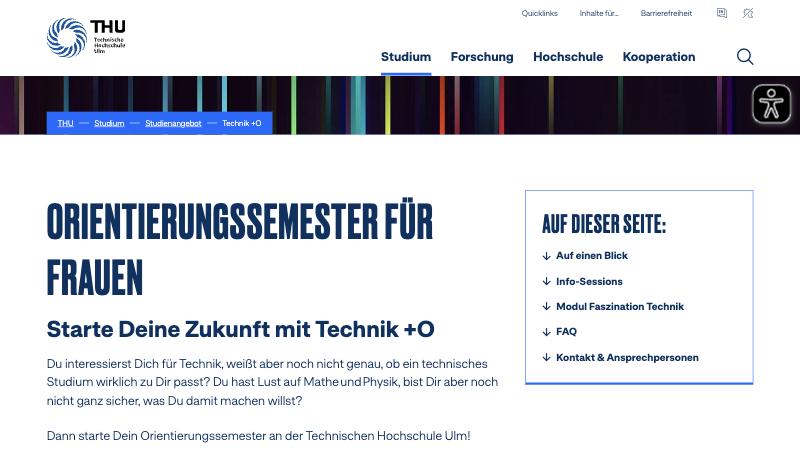 Aktuelle Seite zu TECHNIK +O